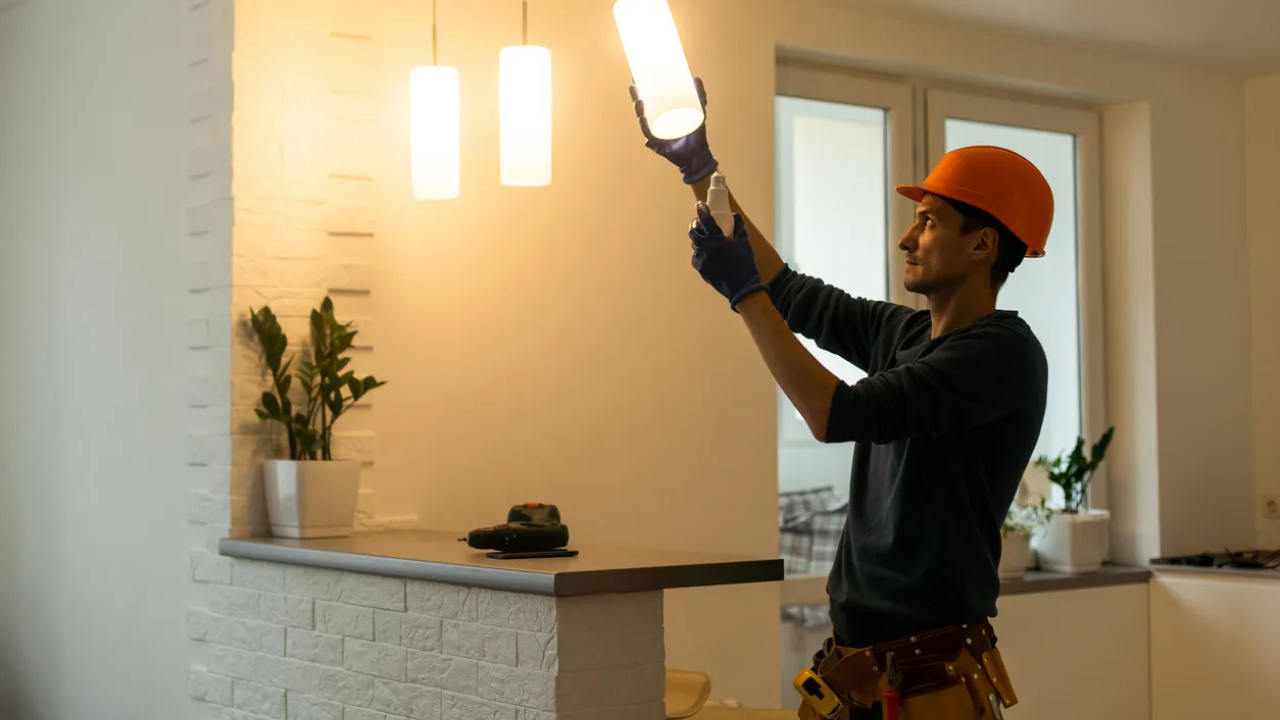 Installing light fixtures and pendants