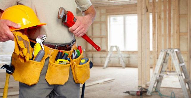 Handyman service at work